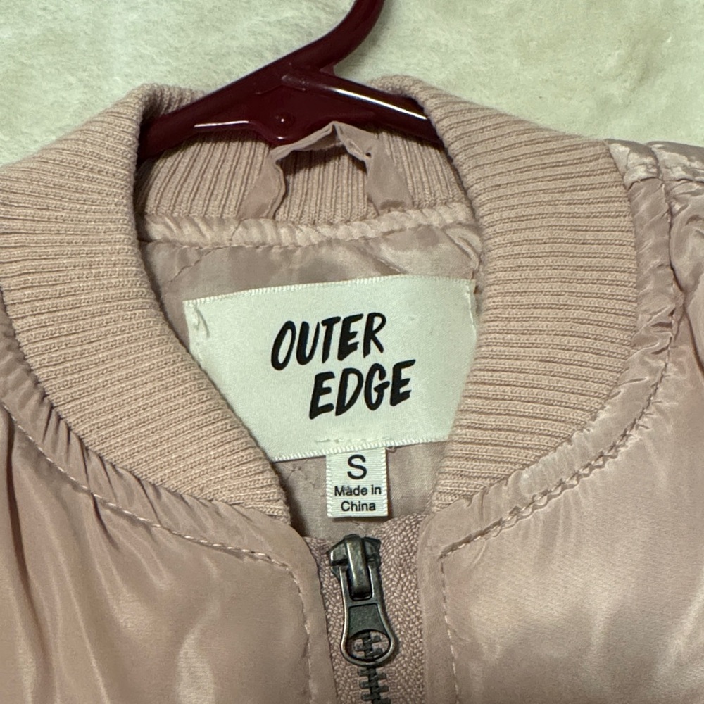 Outer Edge Light Pink Bomber Jacket - image 2